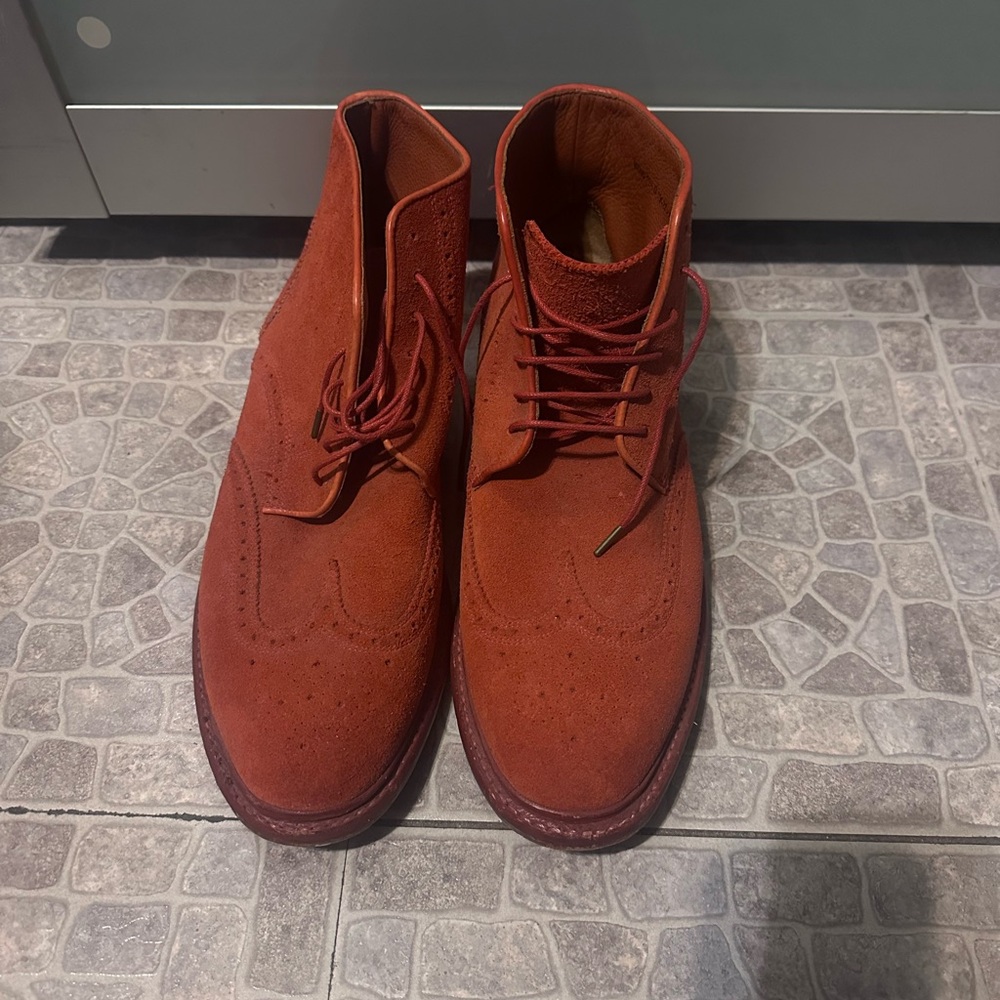 Men's Classic Red Chukka Boots